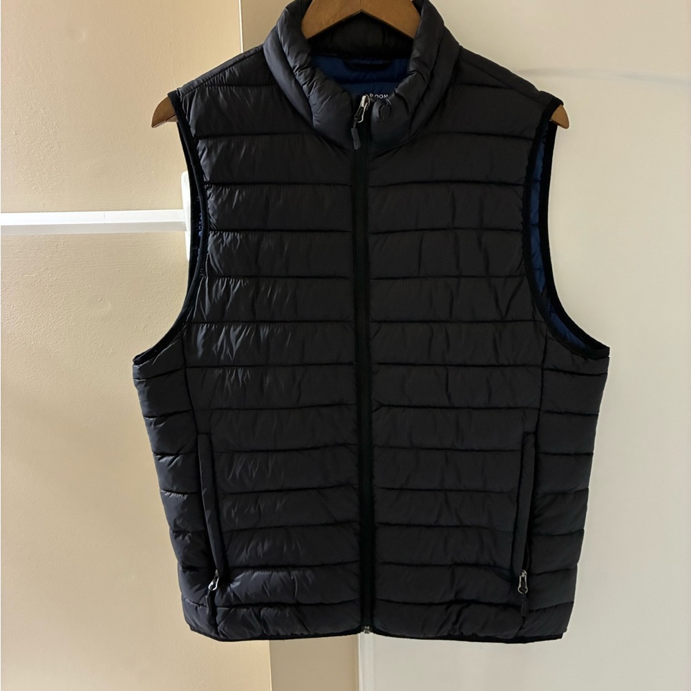 Men's Club Room Black Puffer Vest